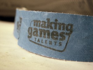 Ein Making Games 2010 Bändchen