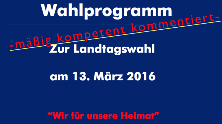 Meinungsmontag: AfD-Parteiprogramm für Sachsen-Anhalt ...